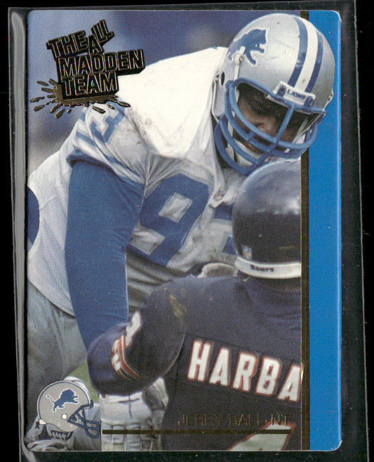 Jerry Ball 1991 Action Packed All-Madden #14 Detroit Lions