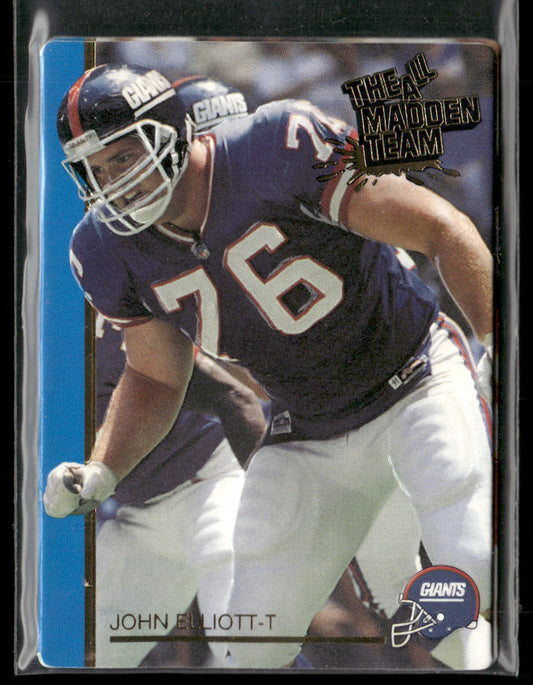 John Elliott 1991 Action Packed All-Madden #8 New York Giants
