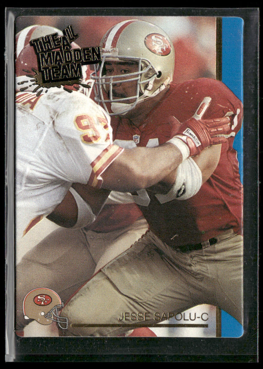 Jesse Sapolu 1991 Action Packed All-Madden #4 San Francisco 49ers