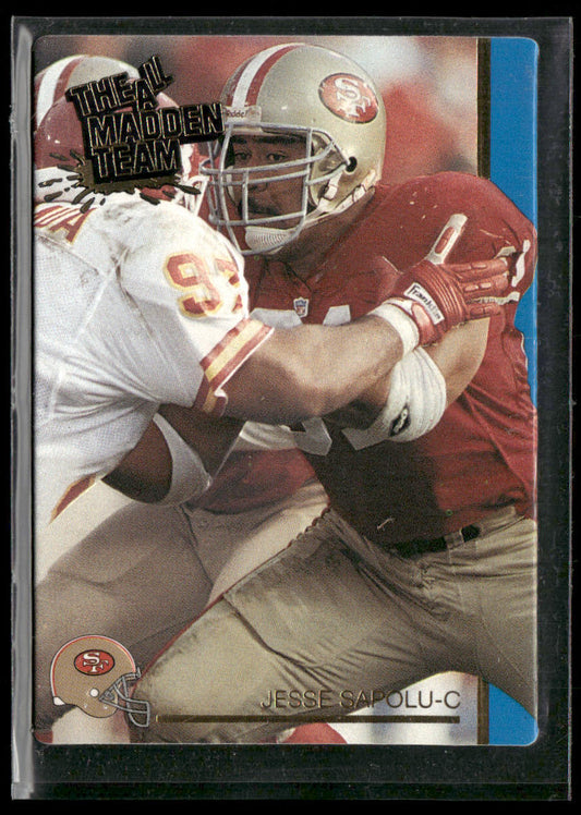Jesse Sapolu 1991 Action Packed All-Madden #4 San Francisco 49ers