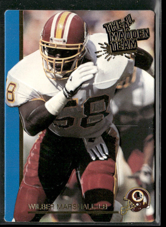 Wilber Marshall 1991 Action Packed All-Madden #35 Washington Redskins