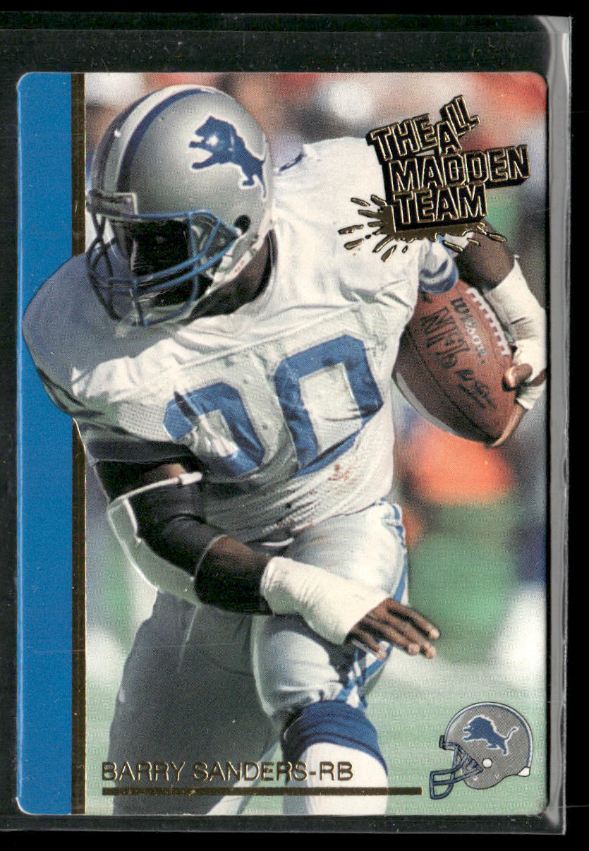 Barry Sanders 1991 Action Packed All-Madden #30 Detroit Lions
