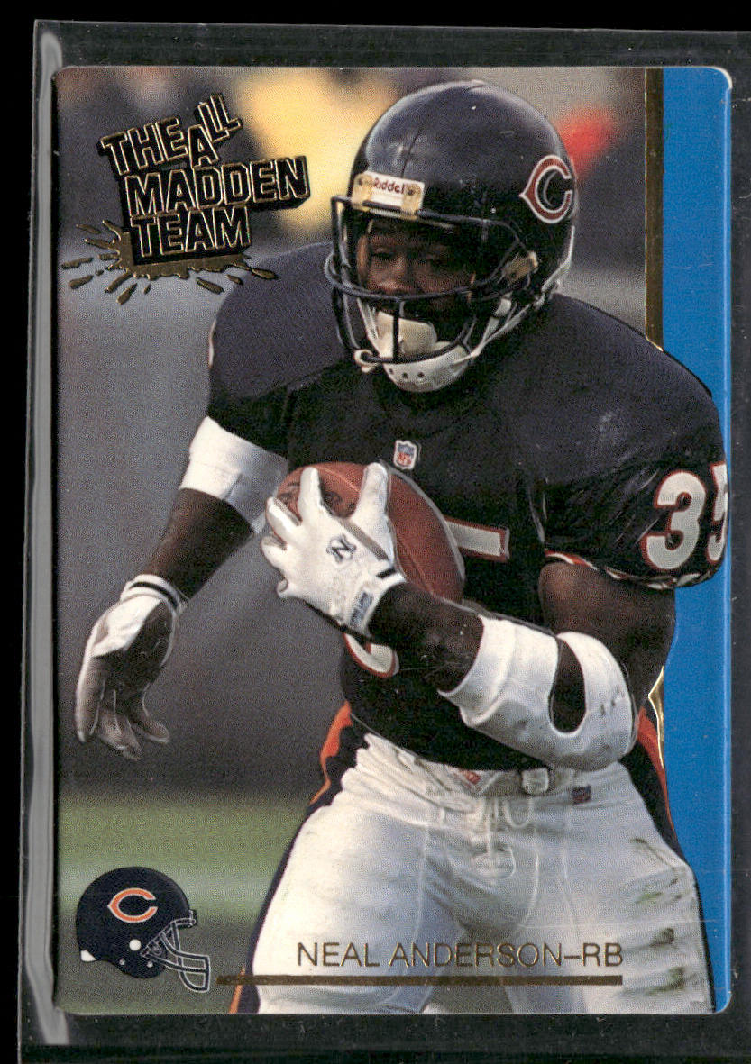 Neal Anderson 1991 Action Packed All-Madden Madden - 24K Gold #28G Chicago Bears