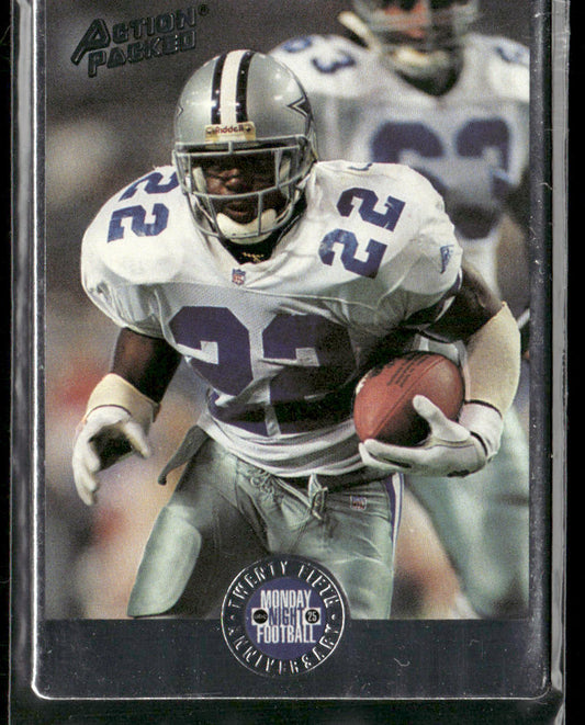 Emmitt Smith 1994 Action Packed Monday Night Football Silver #4S Dallas Cowboys