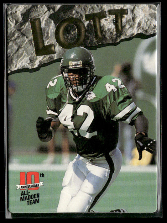 Ronnie Lott 1993 Action Packed All-Madden Madden - 24K Gold #3G SN New York Jets