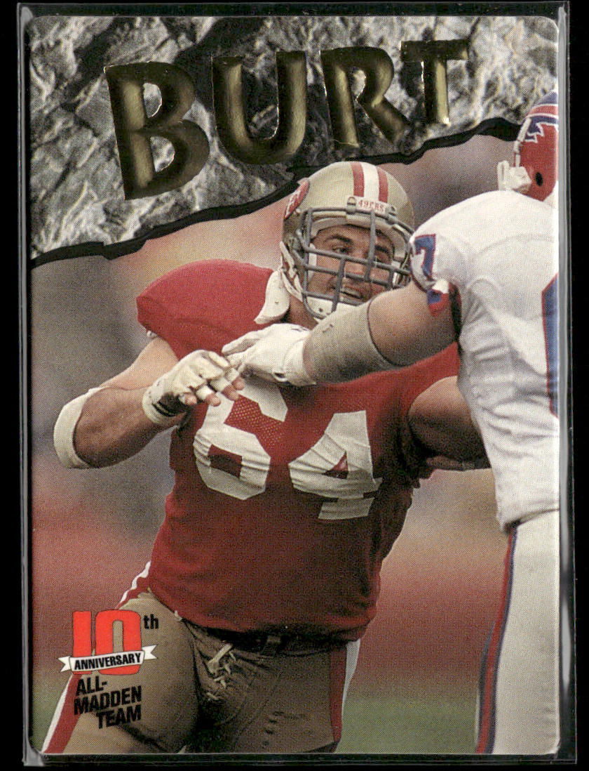 Jim Burt 1993 Action Packed All-Madden #4 San Francisco 49ers