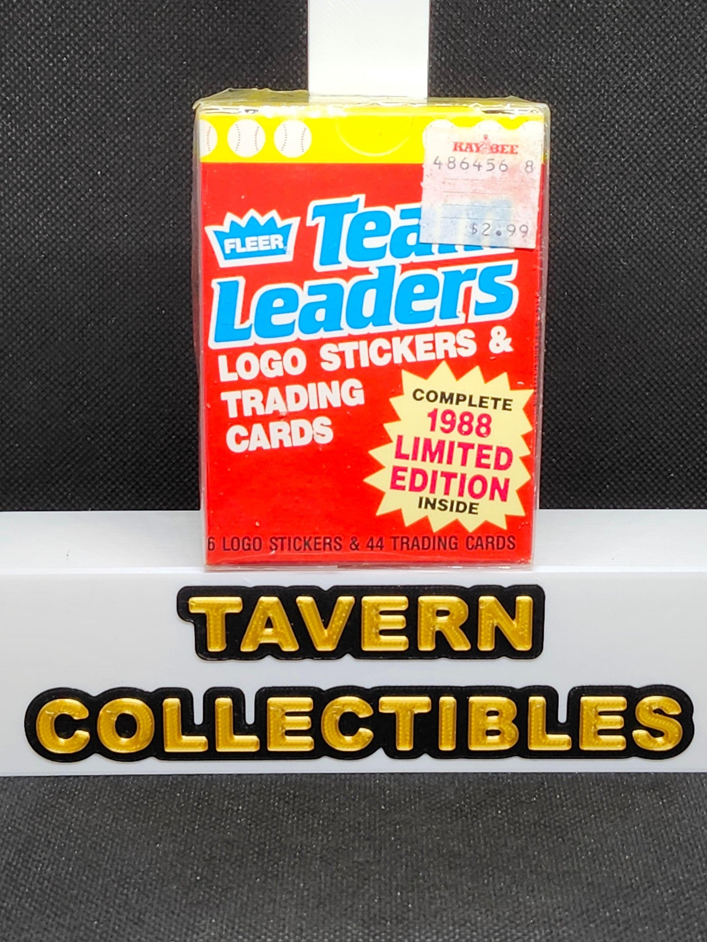 1988 Fleer Team Leaders Limited Ed. Baseball Card Box Set of 44 + 6 Decals - Tavern Collectibles