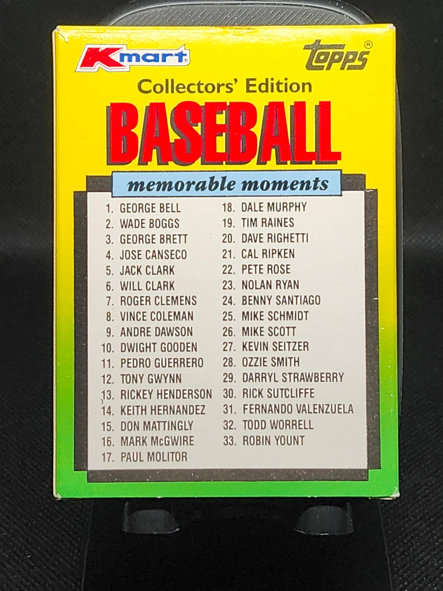 1988 Topps Kmart Baseball Memorable Moments Glossy Card Set Collector's Edition - Tavern Collectibles