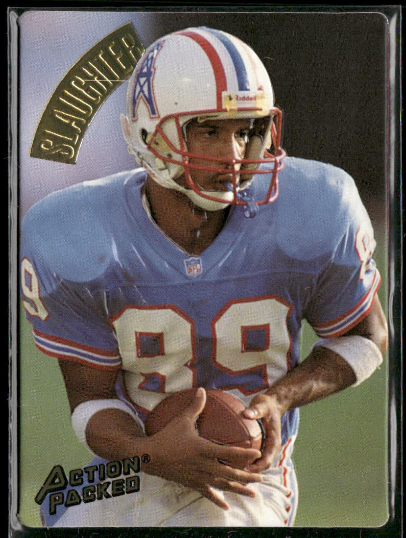 Webster Slaughter 1994 Action Packed #43 Houston Oilers