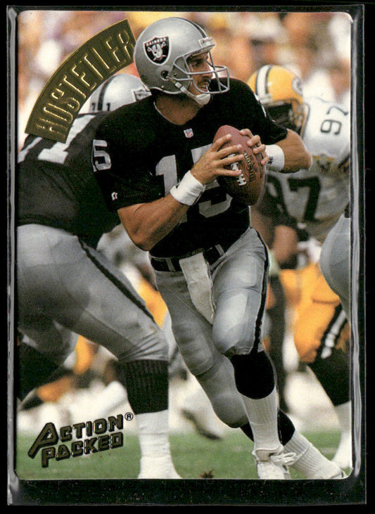 Jeff Hostetler 1994 Action Packed #57 Los Angeles Raiders