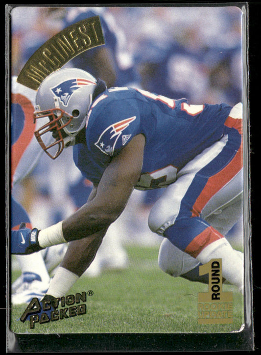 Willie McGinest 1994 Action Packed #124 RC New England Patriots