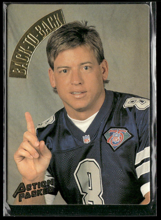 Troy Aikman 1994 Action Packed #120 Dallas Cowboys