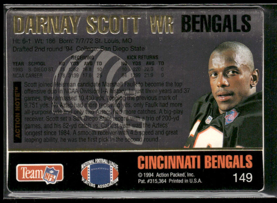 Darnay Scott 1994 Action Packed #149 RC Cincinnati Bengals