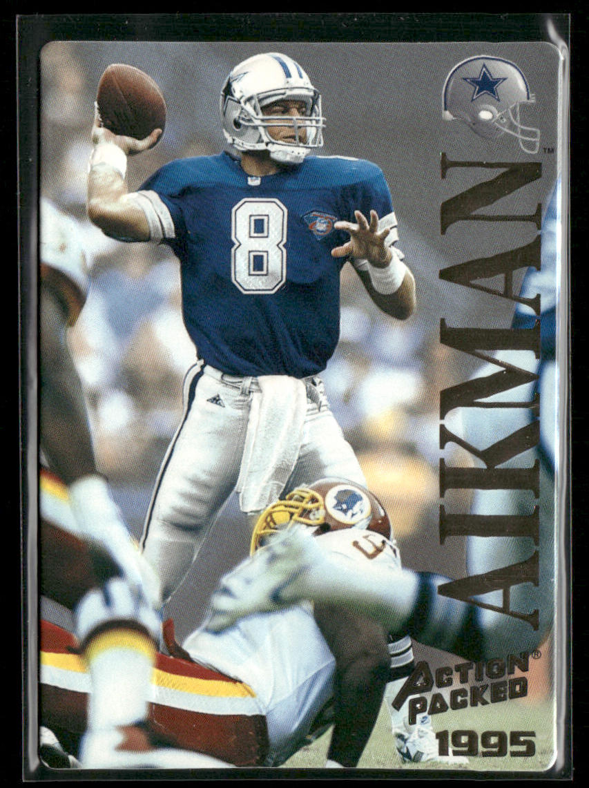 Troy Aikman 1995 Action Packed #20 Dallas Cowboys