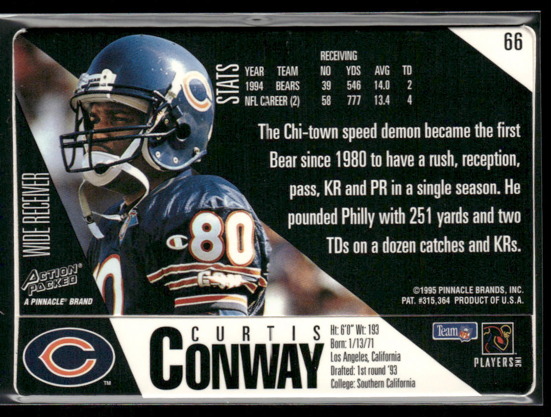 Curtis Conway 1995 Action Packed #66 Chicago Bears