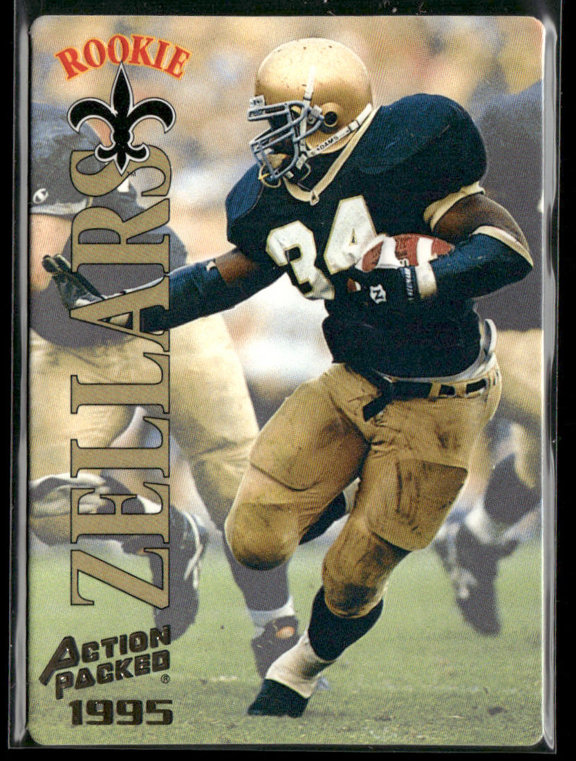 Ray Zellars 1995 Action Packed #126 RC New Orleans Saints