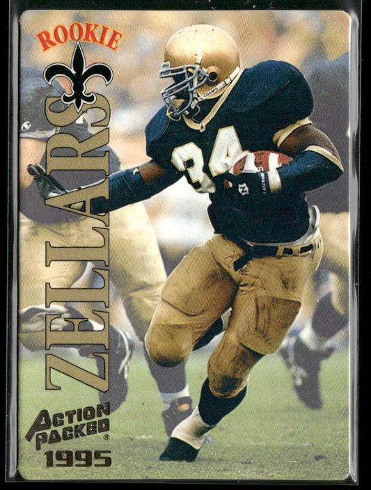 Ray Zellars 1995 Action Packed #126 RC New Orleans Saints