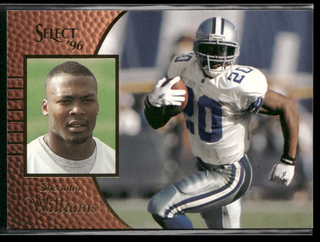 Sherman Williams 1996 Select #138 Dallas Cowboys