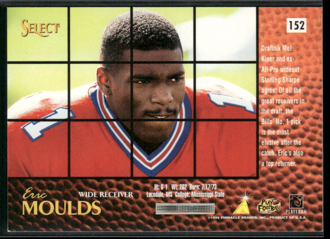 Eric Moulds 1996 Select #152 RC Buffalo Bills