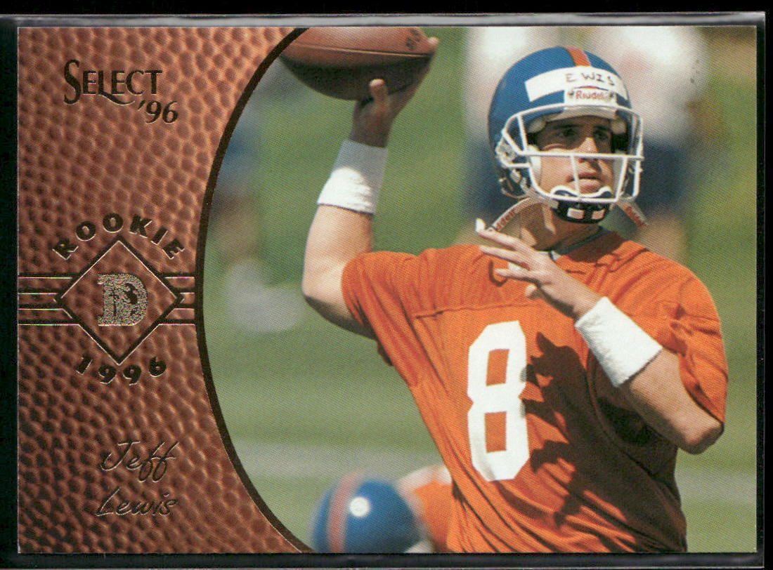 Jeff Lewis 1996 Select #155 RC Denver Broncos