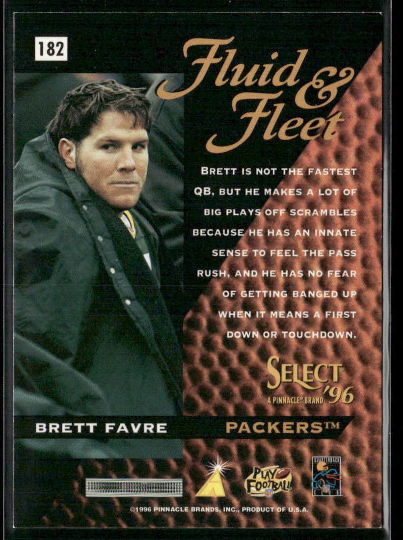 Brett Favre 1996 Select #182 Green Bay Packers