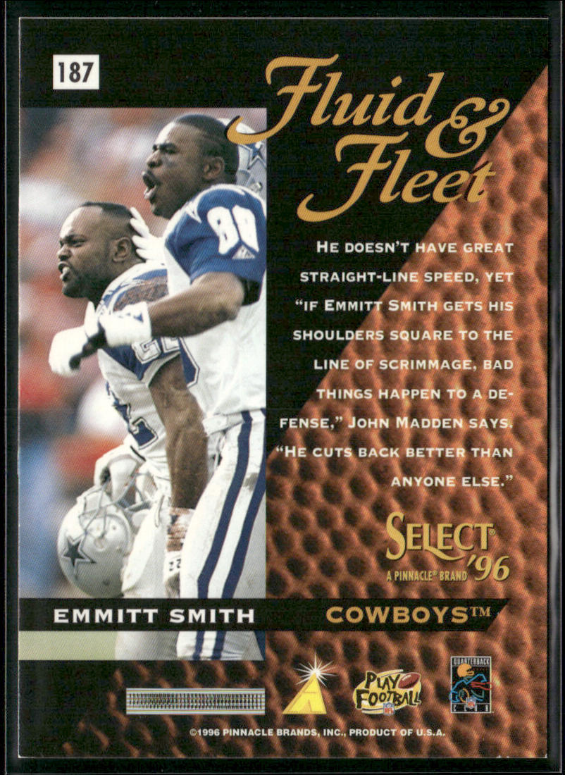 Emmitt Smith 1996 Select #187 Dallas Cowboys