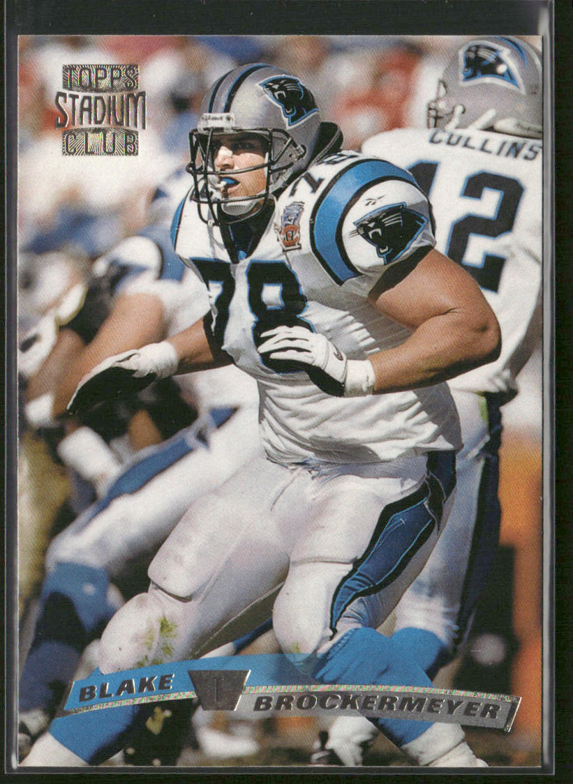 Blake Brockermeyer 1996 Stadium Club #8 Carolina Panthers