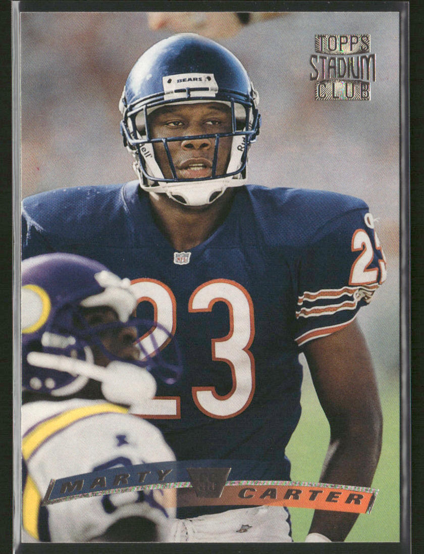 Marty Carter 1996 Stadium Club #18 Chicago Bears