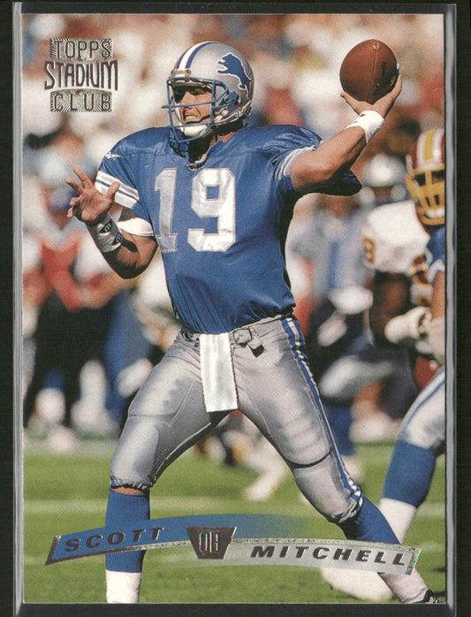Scott Mitchell 1996 Stadium Club #19 Detroit Lions