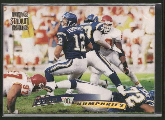 Stan Humphries 1996 Stadium Club #21 San Diego Chargers