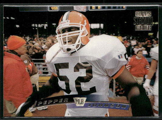 Pepper Johnson 1996 Stadium Club #38 Baltimore Ravens