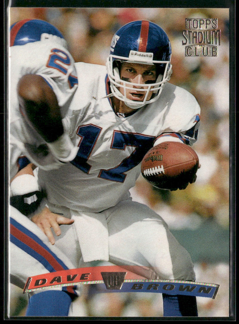 Dave Brown 1996 Stadium Club #39 New York Giants