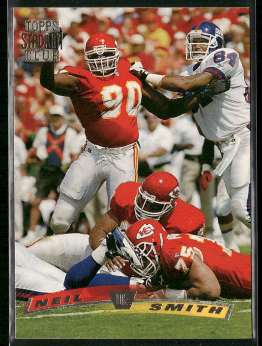 Neil Smith 1996 Stadium Club #70 Kansas City Chiefs