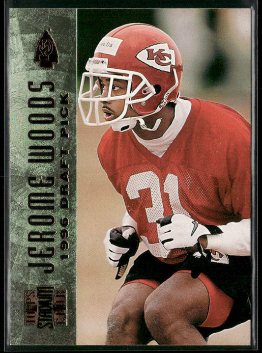 Jerome Woods 1996 Stadium Club #142 RC Kansas City Chiefs