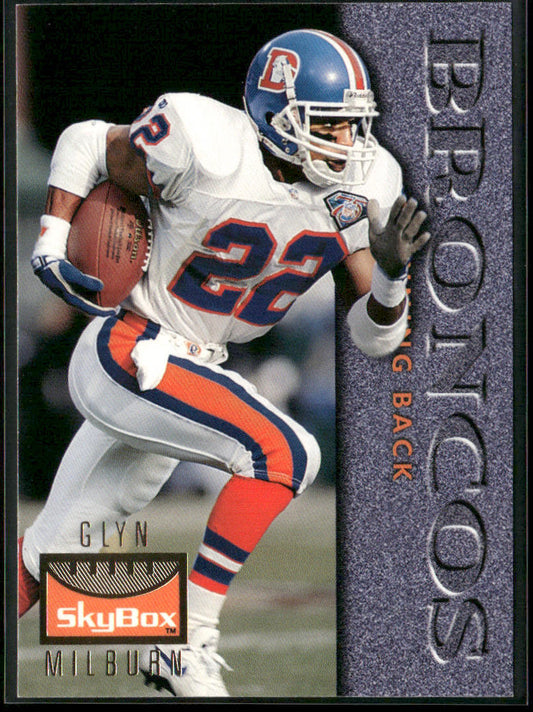 Glyn Milburn 1995 SkyBox Premium #37 Denver Broncos