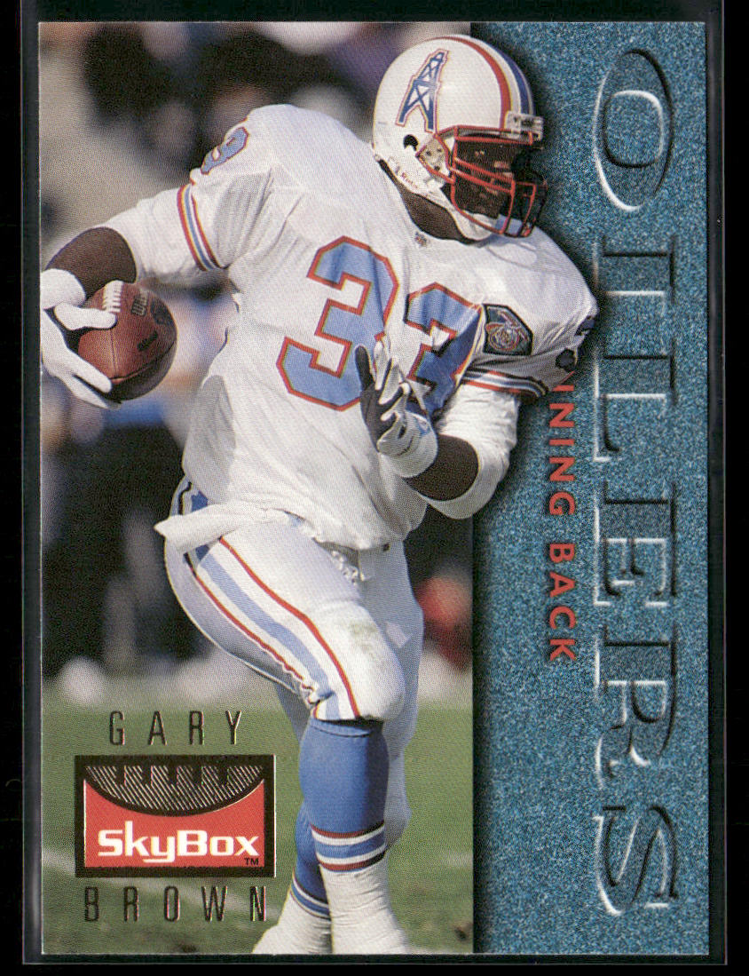 Gary Brown 1995 SkyBox Premium #50 Houston Oilers