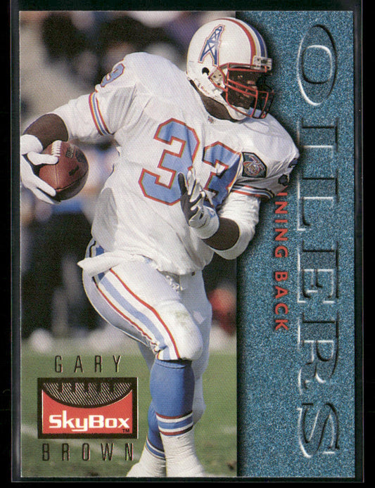 Gary Brown 1995 SkyBox Premium #50 Houston Oilers