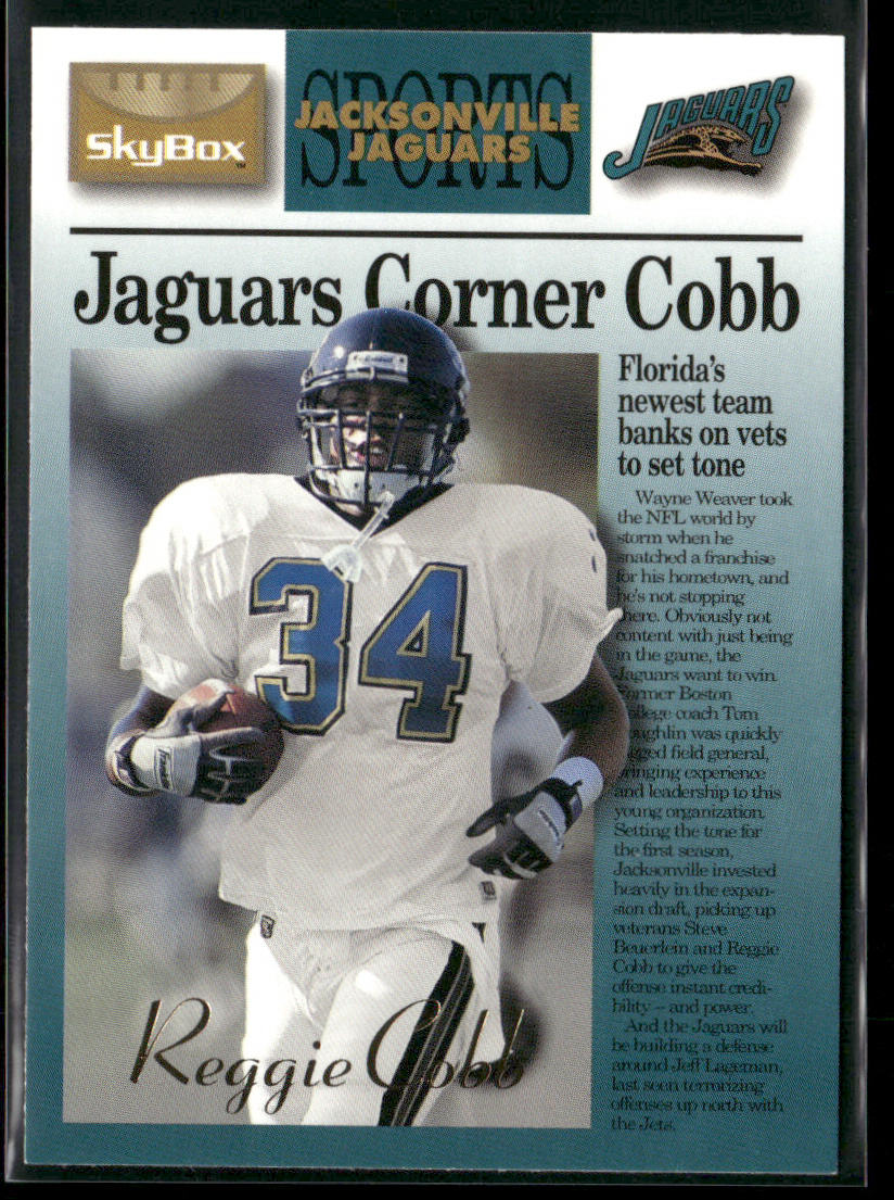 Reggie Cobb 1995 SkyBox Premium #56 Jacksonville Jaguars