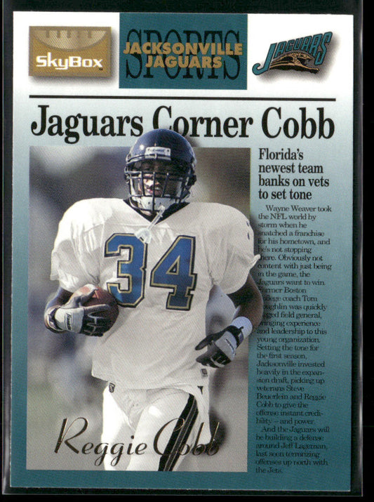 Reggie Cobb 1995 SkyBox Premium #56 Jacksonville Jaguars