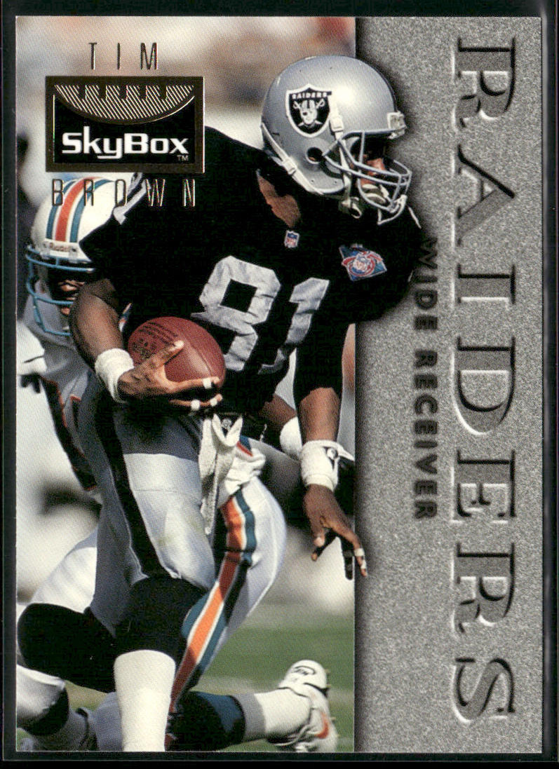 Tim Brown 1995 SkyBox Premium #64 Oakland Raiders