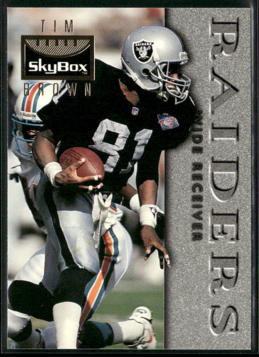 Tim Brown 1995 SkyBox Premium #64 Oakland Raiders