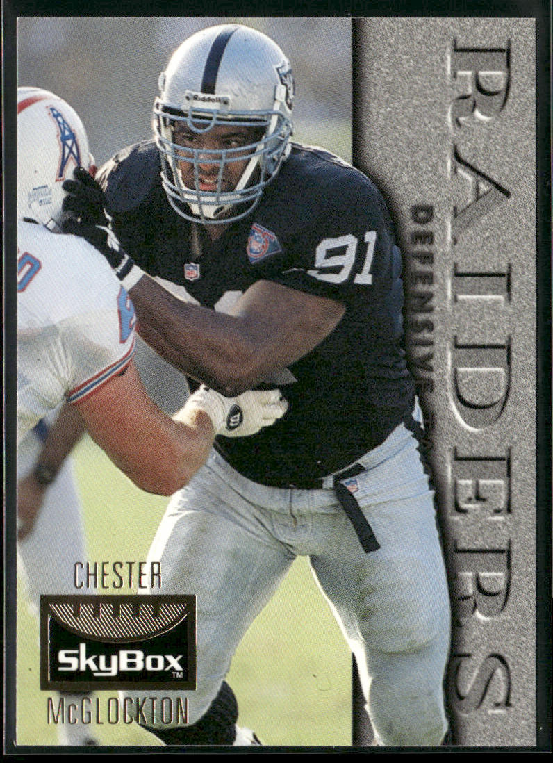 Chester McGlockton 1995 SkyBox Premium #67 Oakland Raiders