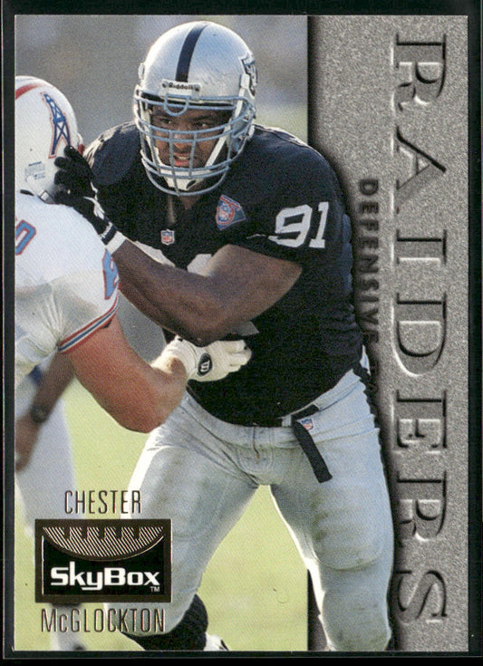 Chester McGlockton 1995 SkyBox Premium #67 Oakland Raiders