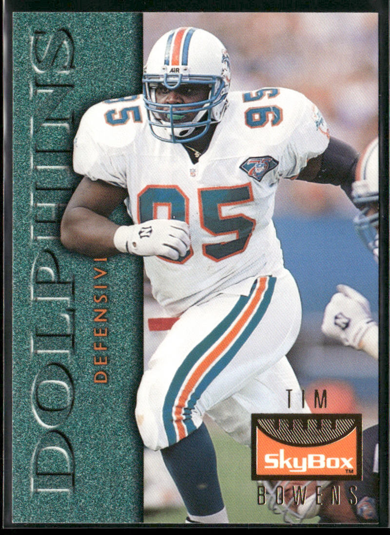 Tim Bowens 1995 SkyBox Premium #68 Miami Dolphins