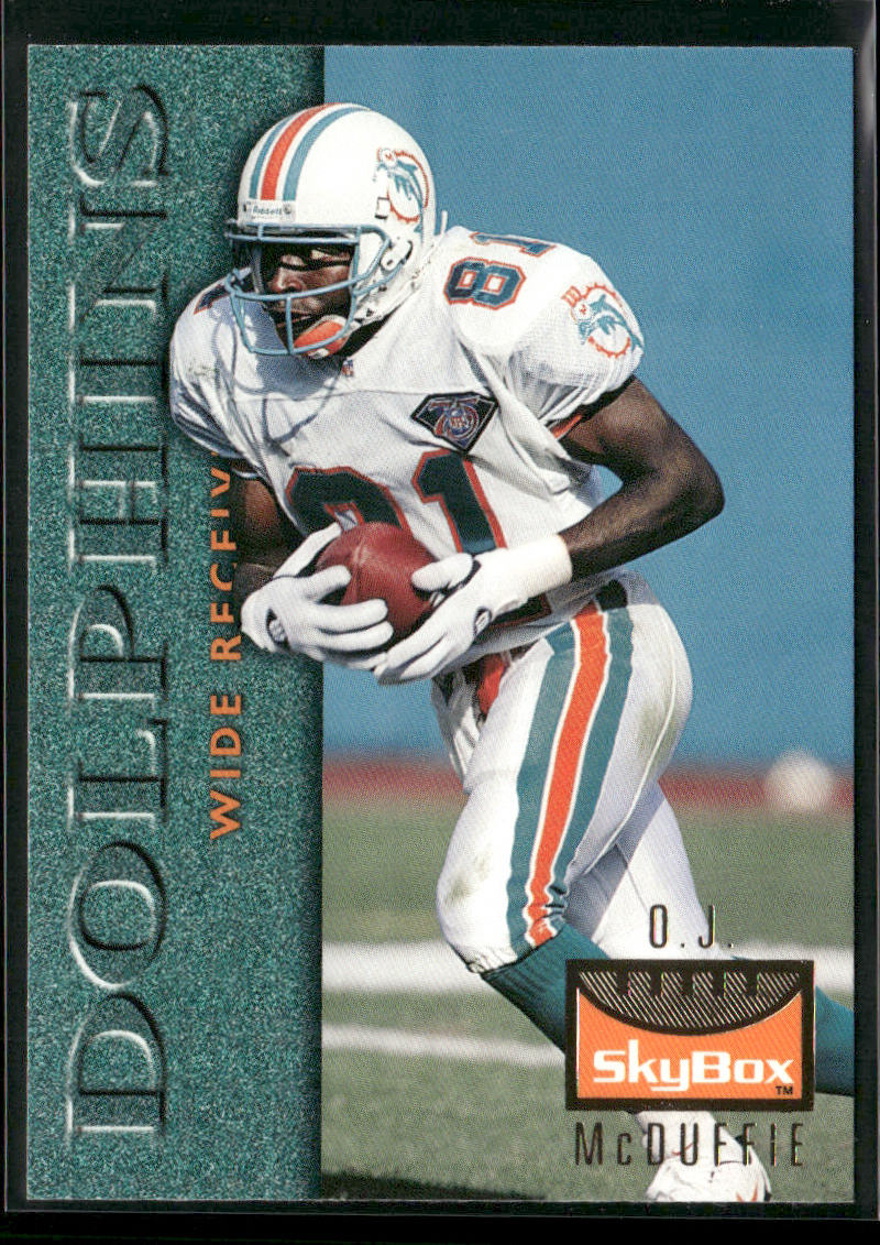 O.J. McDuffie 1995 SkyBox Premium #73 Miami Dolphins