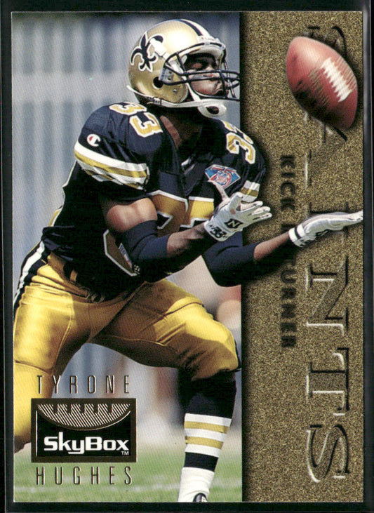 Tyrone Hughes 1995 SkyBox Premium #87 New Orleans Saints