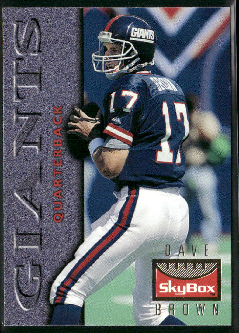 Dave Brown 1995 SkyBox Premium #88 New York Giants