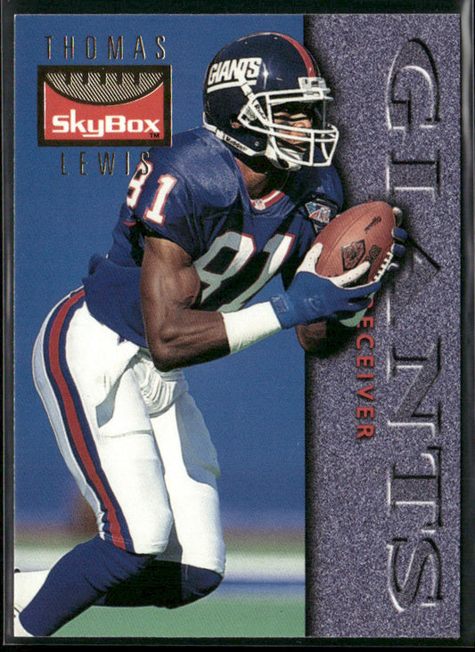 Thomas Lewis 1995 SkyBox Premium #90 New York Giants