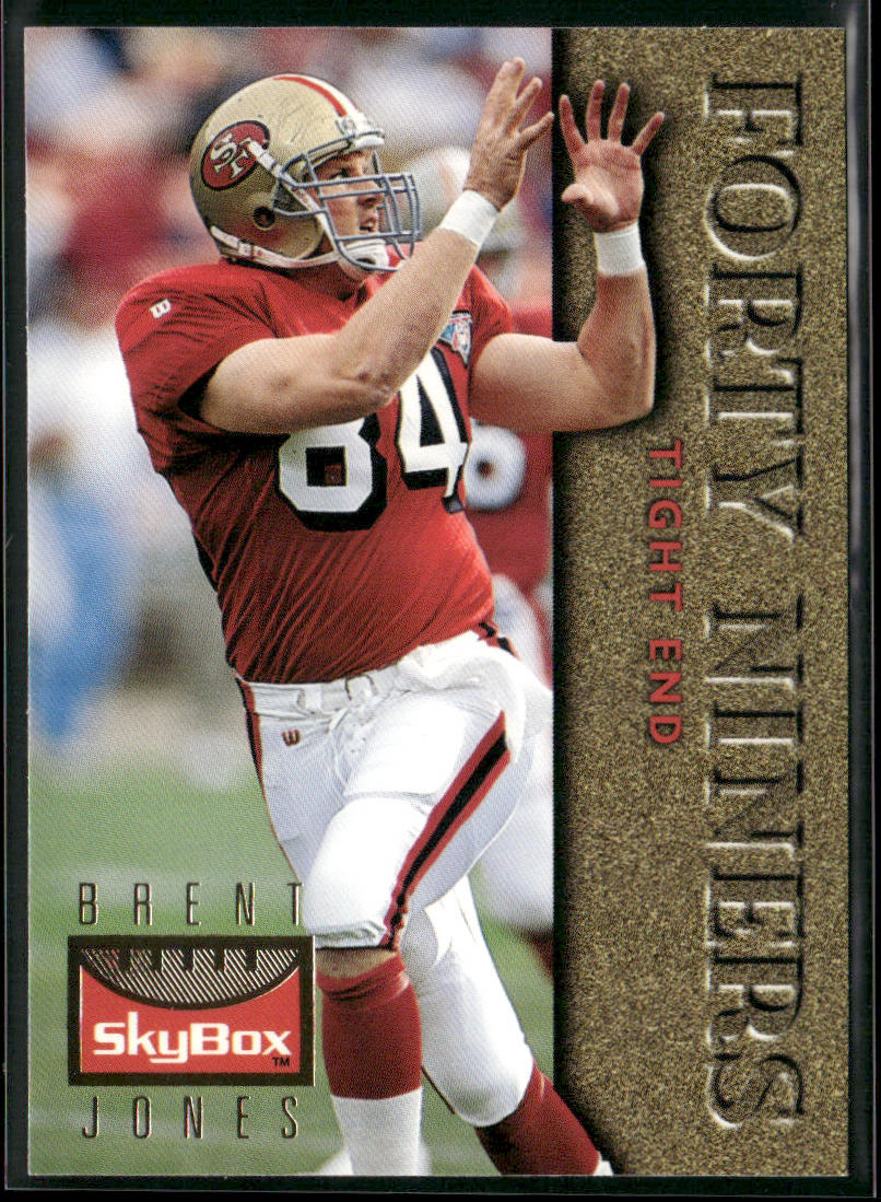 Brent Jones 1995 SkyBox Premium #118 San Francisco 49ers