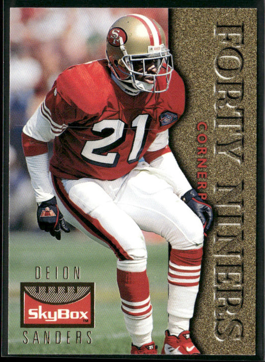 Deion Sanders 1995 SkyBox Premium #120 San Francisco 49ers